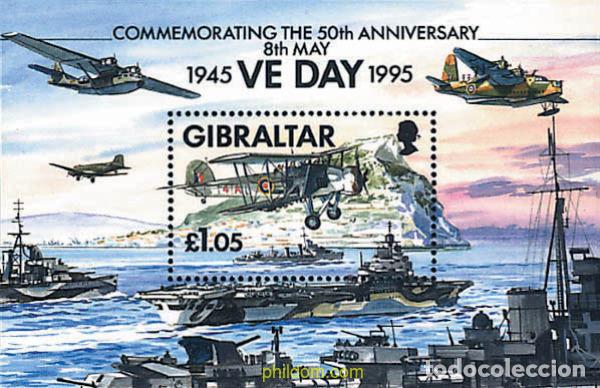 Sellos: 84289 MNH GIBRALTAR 1995 50 ANIVERSARIO DE LA VICTORIA Y DEL FIN DE LA SEGUNDA GUERRA MUNDIAL