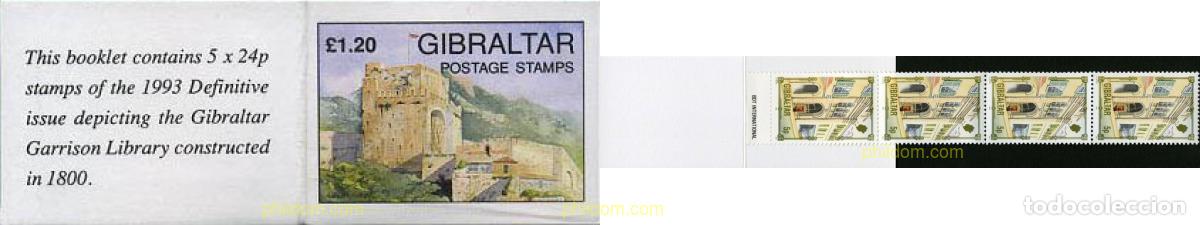 Sellos: 1320 MNH GIBRALTAR 1993 PATRIMONIO ARQUITECTONICO