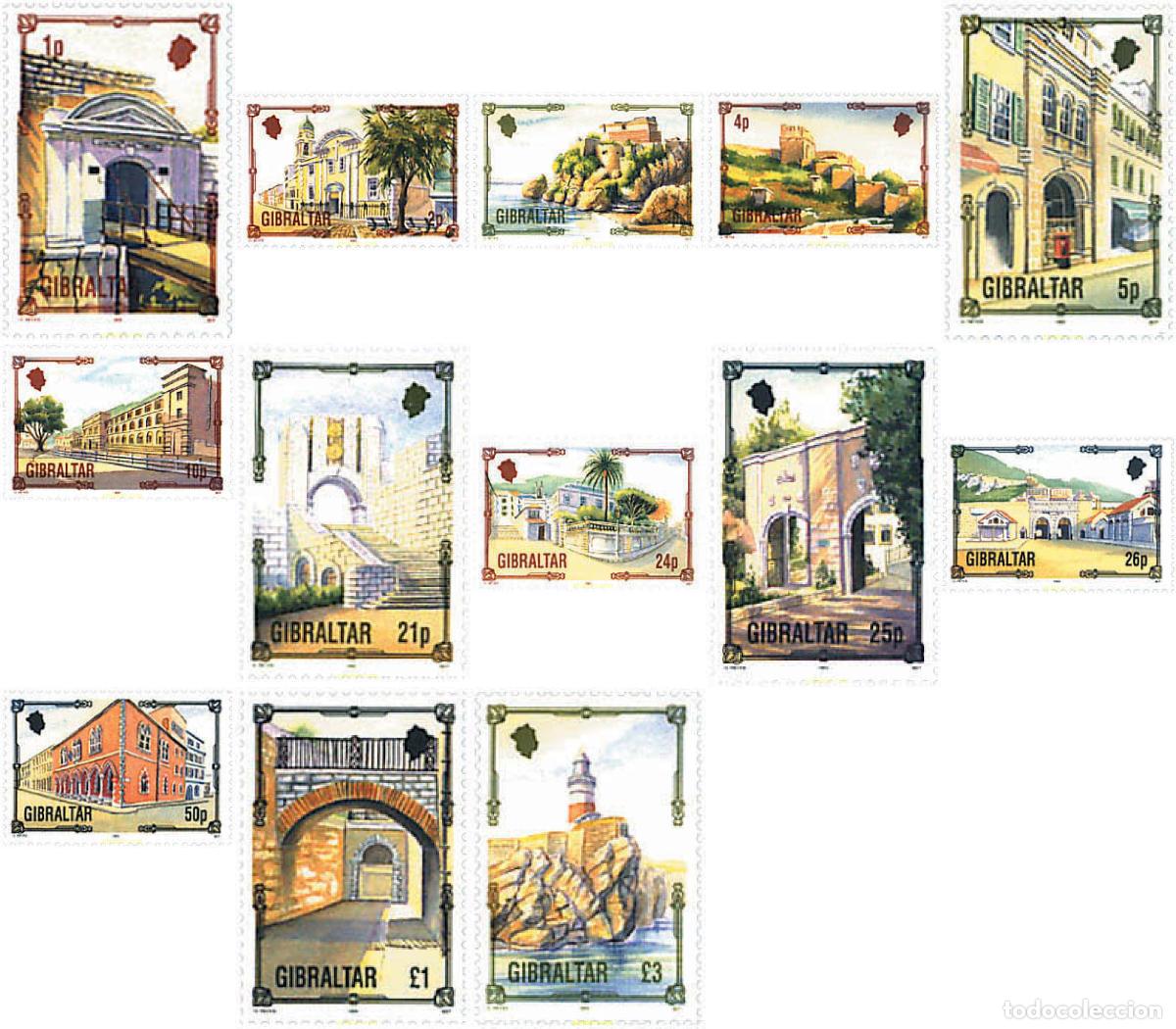 Sellos: 84278 MNH GIBRALTAR 1993 PATRIMONIO ARQUITECTONICO