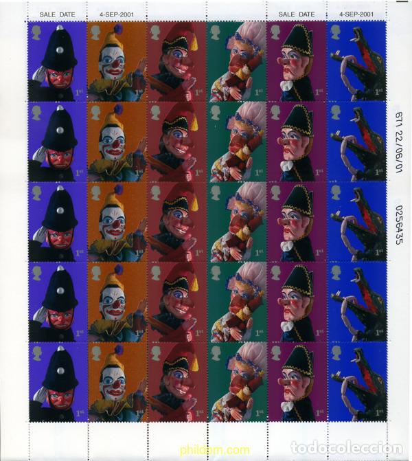 Sellos: 336368 MNH GRAN BRETA&Ntilde;A 2001 MARIONETAS
