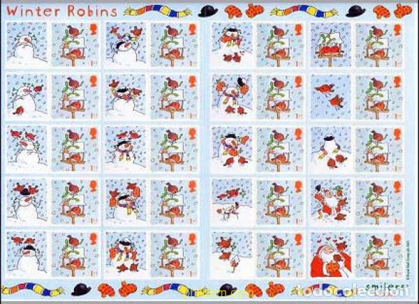 Sellos: 137026 MNH GRAN BRETA&Ntilde;A 2001 NAVIDAD