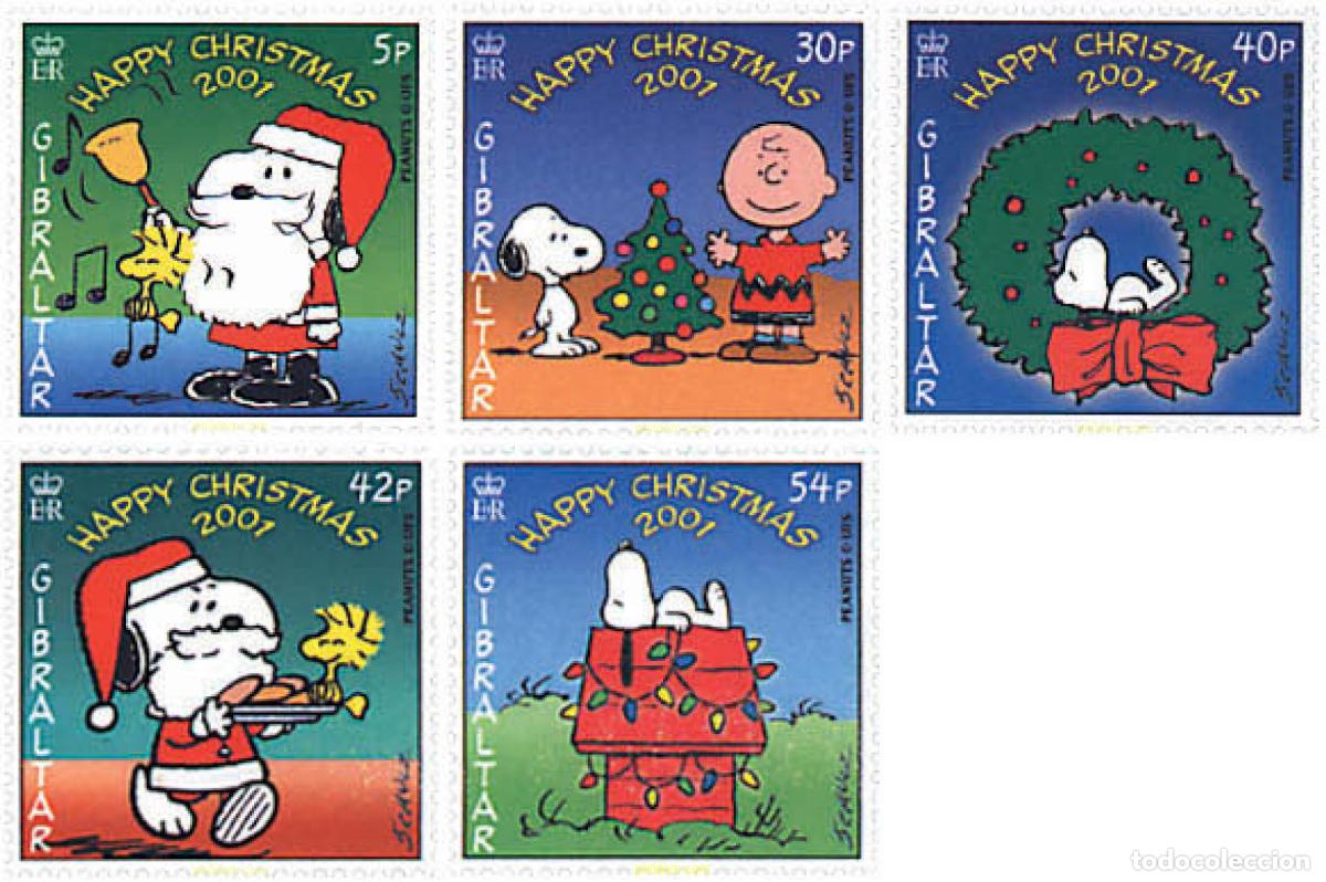 Sellos: 84389 MNH GIBRALTAR 2001 SNOOPY - NAVIDAD