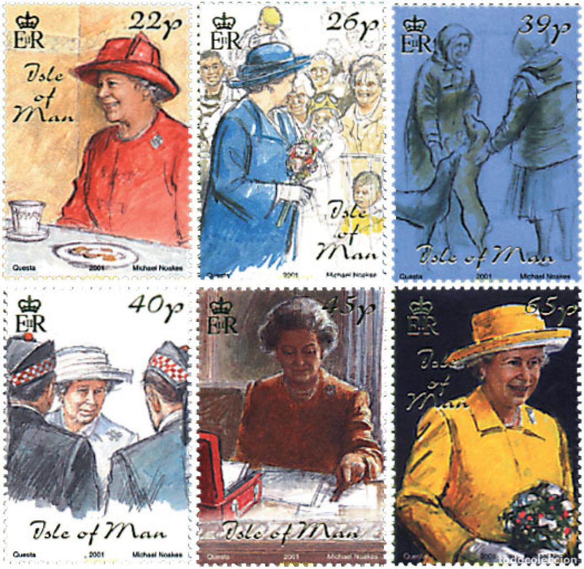 Sellos: 81241 MNH MAN 2001 LA VIDA DIARIA DE LA REINA ISABEL II