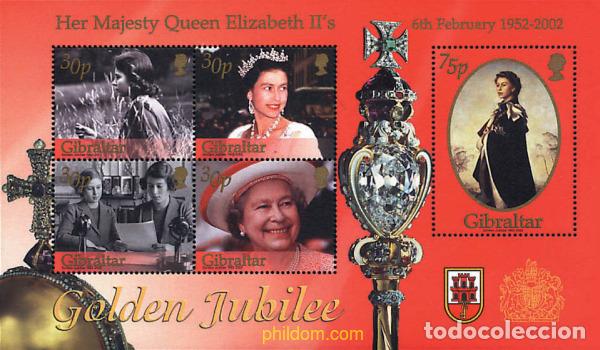 Sellos: 84401 MNH GIBRALTAR 2002 50 ANIVERSARIO DEL ACCESO AL TRONO DE ISABEL II