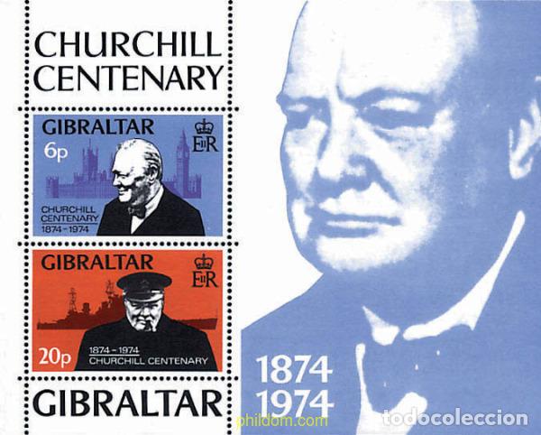 Sellos: 82421 MNH GIBRALTAR 1974 CENTENARIO DEL NACIMIENTO DE SIR WINSTON CHURCHILL