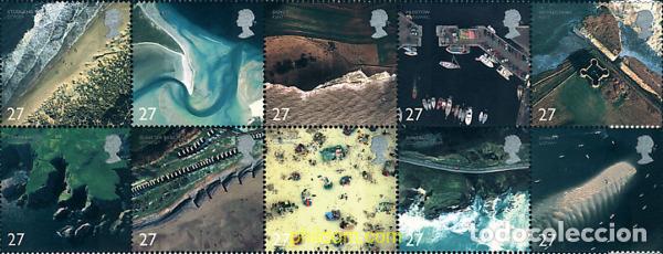 Sellos: 4858 MNH GRAN BRETA&Ntilde;A 2002 EL LITORAL BRITANICO