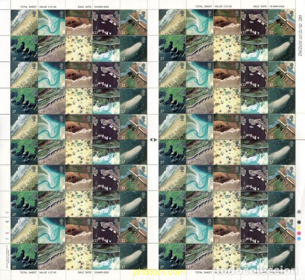 Sellos: 336372 MNH GRAN BRETA&Ntilde;A 2002 EL LITORAL BRITANICO