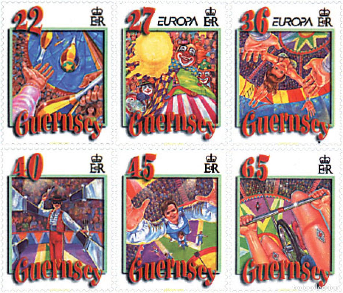 Sellos: 89332 MNH GUERNSEY 2002 EUROPA CEPT 2002 - EL CIRCO