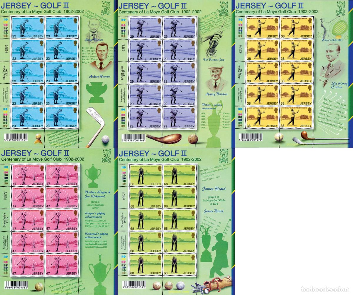Selos: 12195 MNH JERSEY 2002 CENTENARIO DEL CLUB DE GOLF LA MOYE
