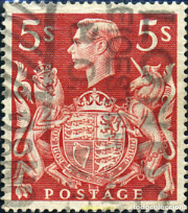 Sellos: 286563 USED GRAN BRETA&Ntilde;A 1939 REY JORGE VI