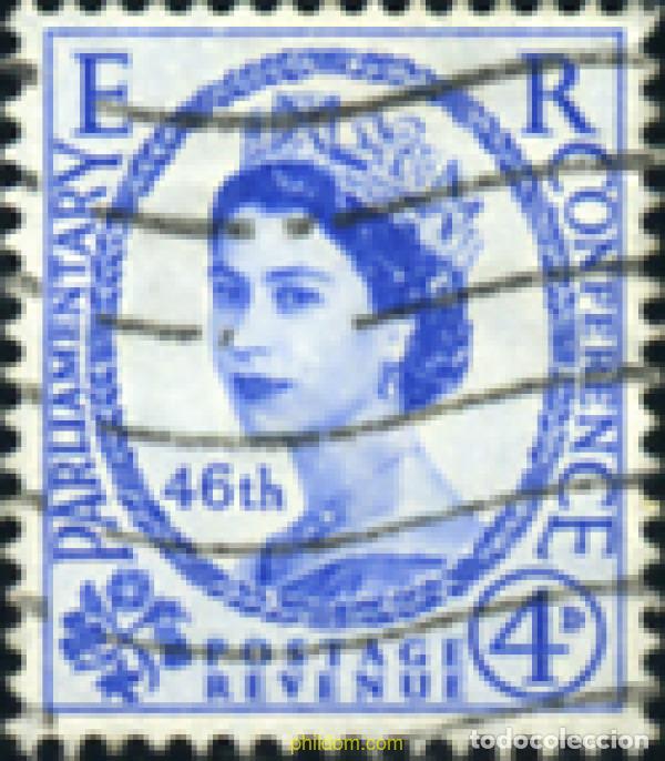 Sellos: 356180 USED GRAN BRETA&Ntilde;A 1957 46 CONFERENCIA DE LA UNION INTERPARLAMENTARIA. ISABEL II