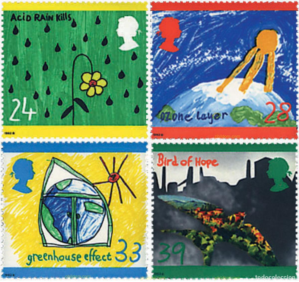 Sellos: 93353 MNH GRAN BRETA&Ntilde;A 1992 PROTECCION DEL MEDIO AMBIENTE