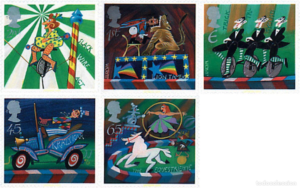 Sellos: 93599 MNH GRAN BRETA&Ntilde;A 2002 EUROPA CEPT 2002 - EL CIRCO
