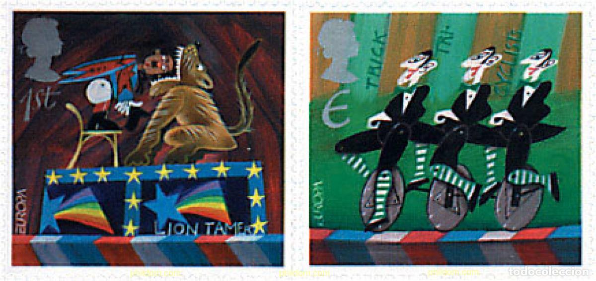 Sellos: 663925 MNH GRAN BRETA&Ntilde;A 2002 EUROPA CEPT 2002 - EL CIRCO