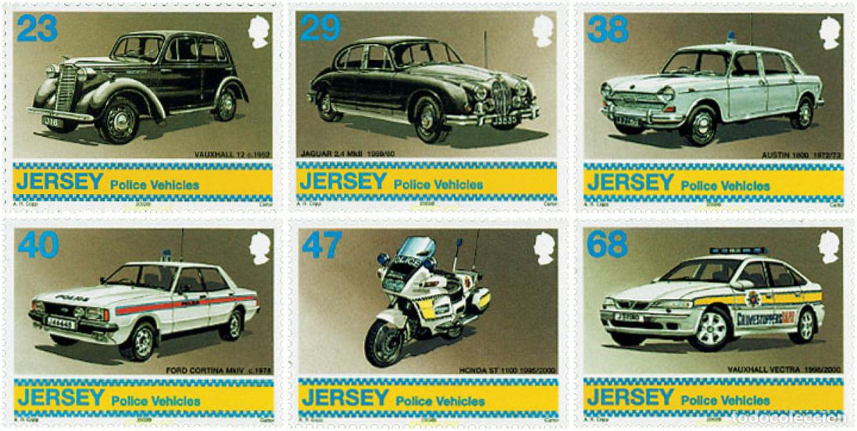 Sellos: 98477 MNH JERSEY 2002 COCHES DE POLICIA