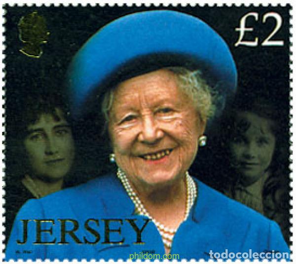 Sellos: 100125 MNH JERSEY 2002 HOMENAJE A LA REINA MADRE