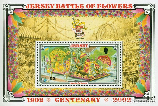 Sellos: 100128 MNH JERSEY 2002 CENTENARIO DE LA BATALLA DE LAS FLORES