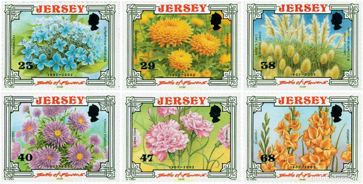 Sellos: 100126 MNH JERSEY 2002 CENTENARIO DE LA BATALLA DE LAS FLORES