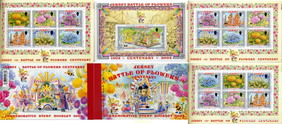 Sellos: 130396 MNH JERSEY 2002 CENTENARIO DE LA BATALLA DE LAS FLORES