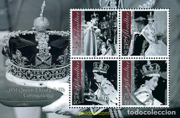 Sellos: 108236 MNH GIBRALTAR 2003 50 ANIVERSARIO DE LA CORONACION DE ISABEL II