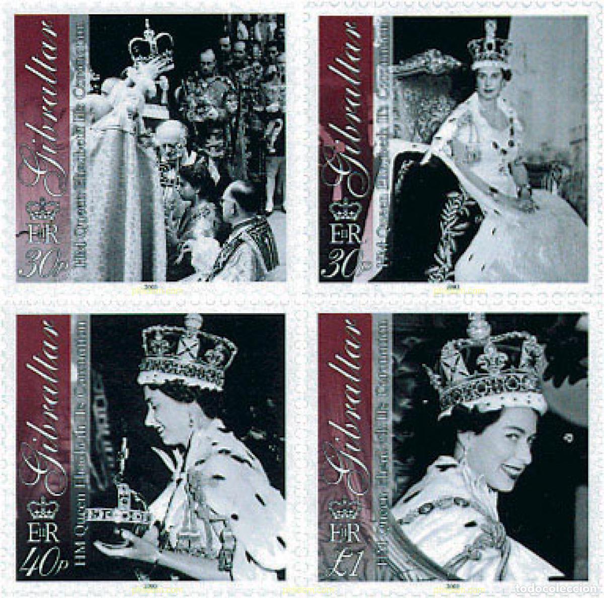 Sellos: 108230 MNH GIBRALTAR 2003 50 ANIVERSARIO DE LA CORONACION DE ISABEL II