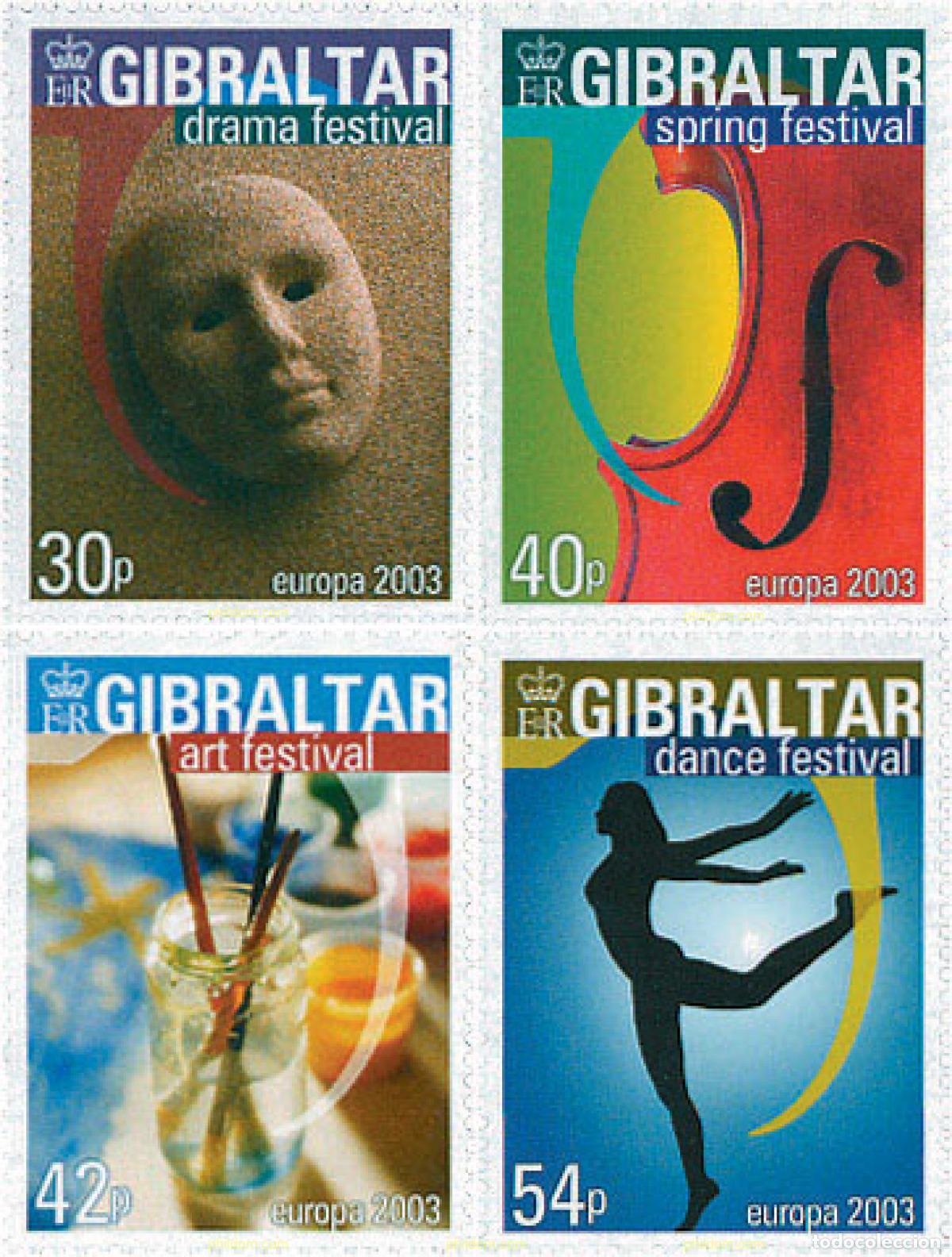 Sellos: 120705 MNH GIBRALTAR 2003 EUROPA CEPT. ARTE DEL CARTEL