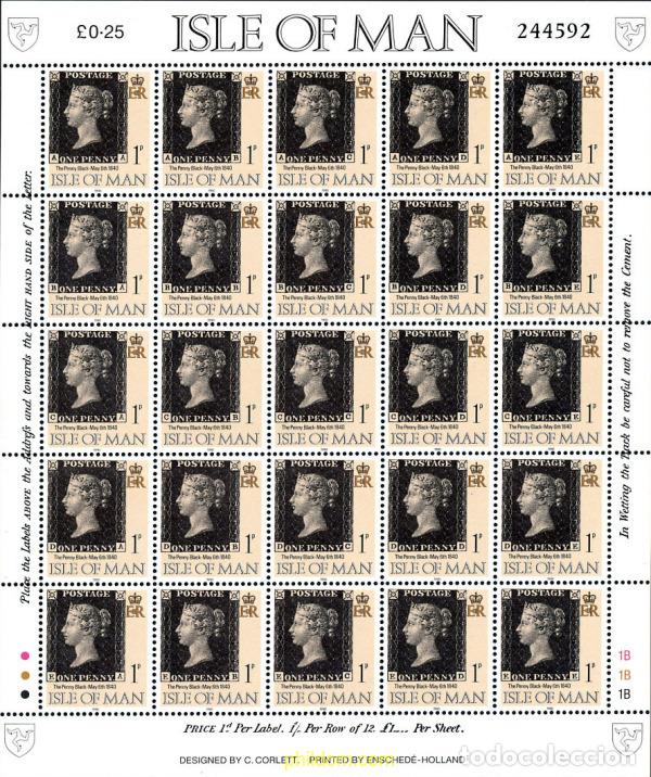 Sellos: 224958 MNH MAN 1990 150 ANIVERSARIO DEL PRIMER SELLO