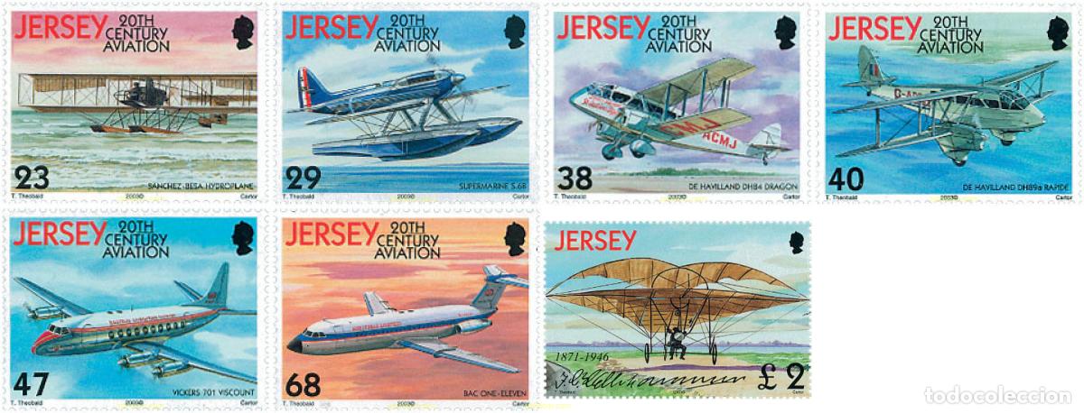 Sellos: 115993 MNH JERSEY 2003 HISTORIA DE LA AVIACION