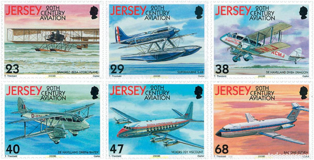 Sellos: 217787 MNH JERSEY 2003 HISTORIA DE LA AVIACION