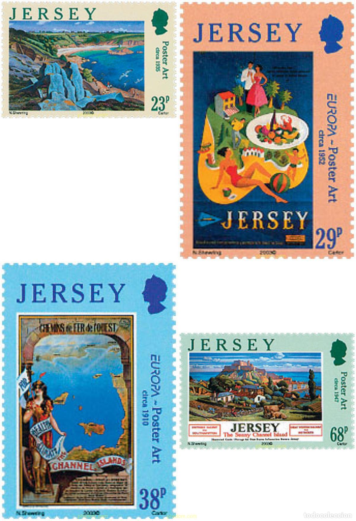 Sellos: 122239 MNH JERSEY 2003 EUROPA CEPT. ARTE DEL CARTEL