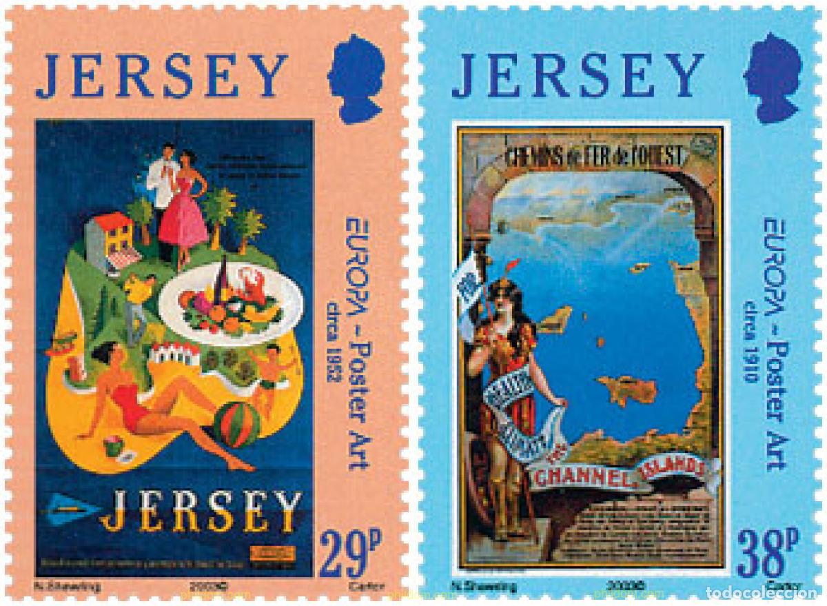 Sellos: 633097 MNH JERSEY 2003 EUROPA CEPT. ARTE DEL CARTEL