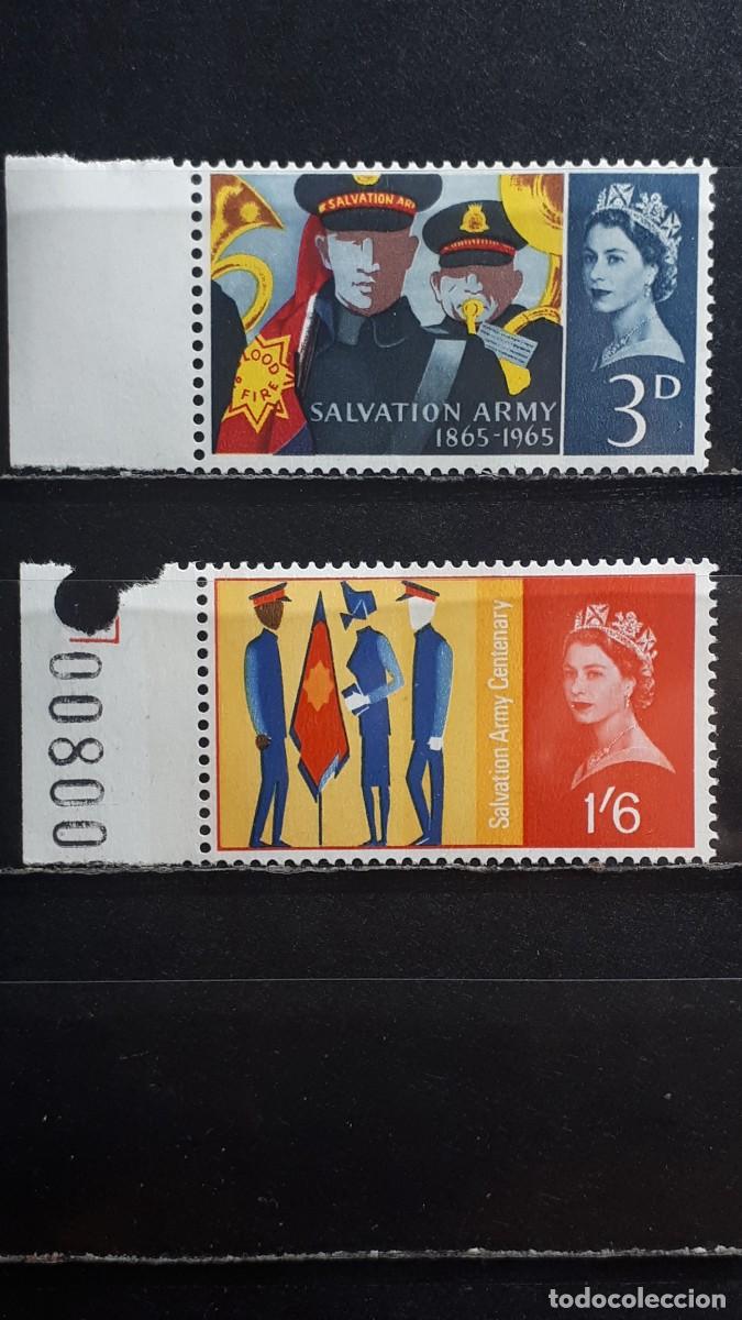 Sellos: GRAN BRETA&Ntilde;A. A&Ntilde;O 1965. **. YVERT 401/2