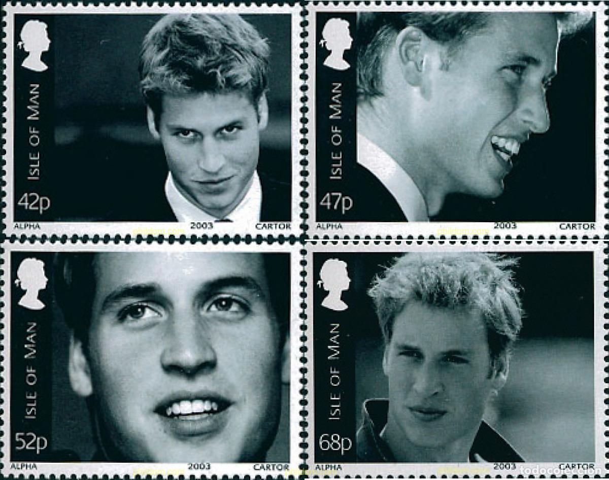 Sellos: 125936 MNH MAN 2003 21 ANIVERSARIO DEL NACIMIENTO DEL PRINCIPE GUILLERMO