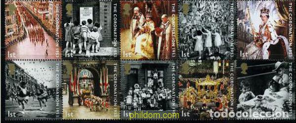 Sellos: 125911 MNH GRAN BRETA&Ntilde;A 2003 50 ANIVERSARIO DE LA CORONACION DE ISABEL II