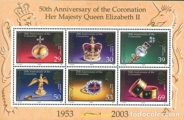 Sellos: 126501 MNH JERSEY 2003 50 ANIVERSARIO DEL ACCESO AL TRONO DE ISABEL II