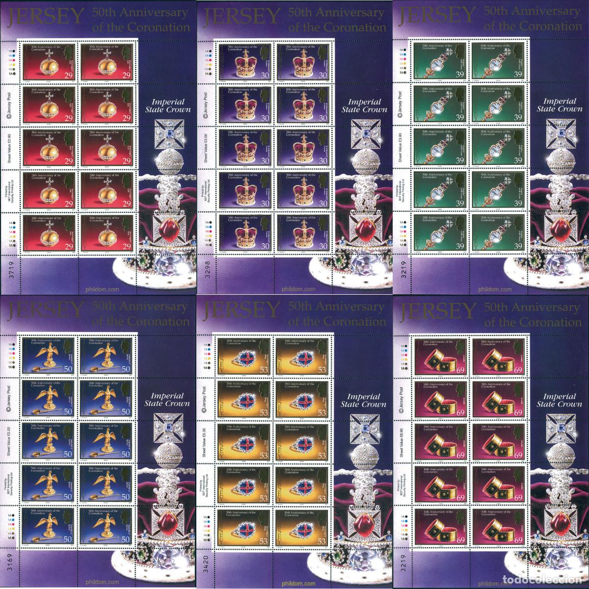 Sellos: 126500 MNH JERSEY 2003 50 ANIVERSARIO DEL ACCESO AL TRONO DE ISABEL II