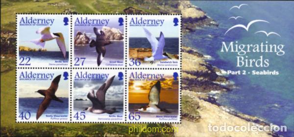 Sellos: 127444 MNH ALDERNEY 2003 AVES MIGRATORIAS