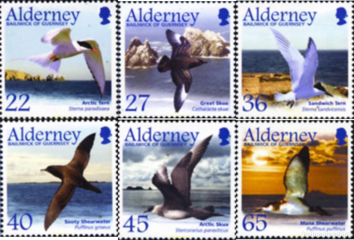 Sellos: 127442 MNH ALDERNEY 2003 AVES