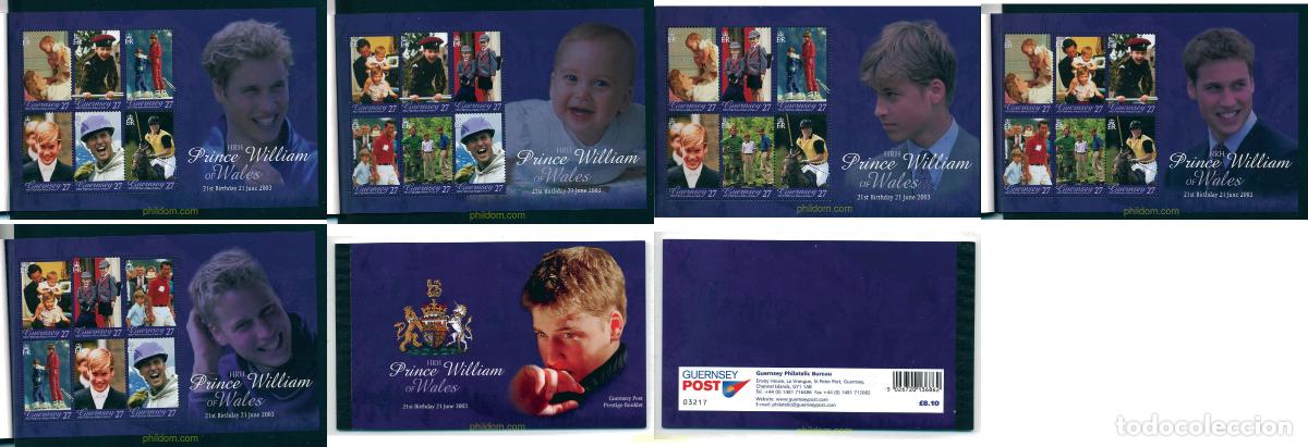 Sellos: 127630 MNH GUERNSEY 2003 21 ANIVERSARIO DEL NACIMIENTO DEL PRINCIPE GUILLERMO
