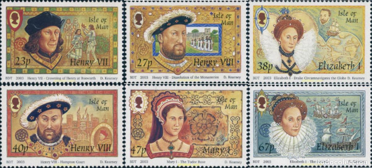 Sellos: 132947 MNH MAN 2003 400 ANIVERSARIO DEL FIN DEL REINADO DE LA CASA TUDOR