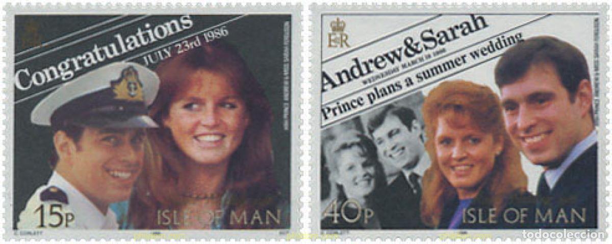Sellos: 134820 MNH MAN 1986 BODA DEL PRINCIPE ANDRES Y MISS SARAH FERGUSON