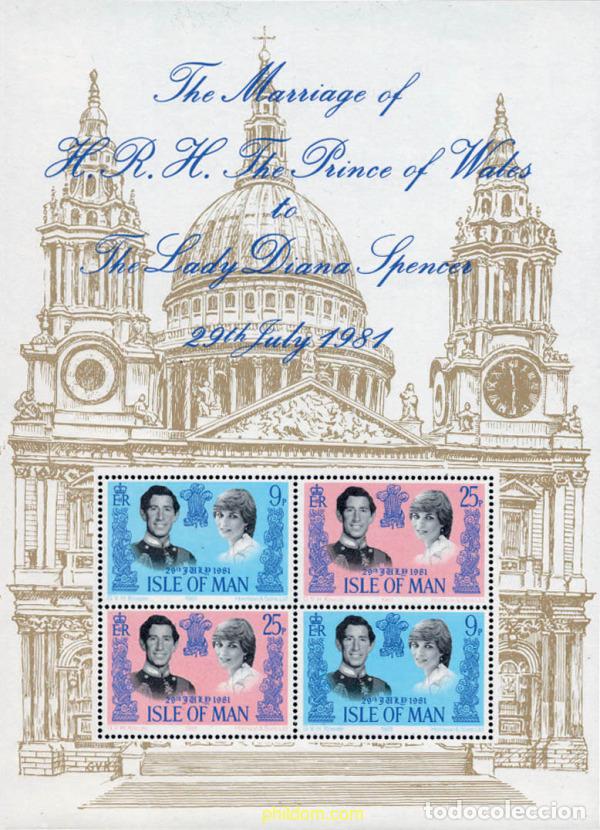 Sellos: 134817 MNH MAN 1981 BODA DEL PRINCIPE CARLOS Y LADY DIANA SPENCER