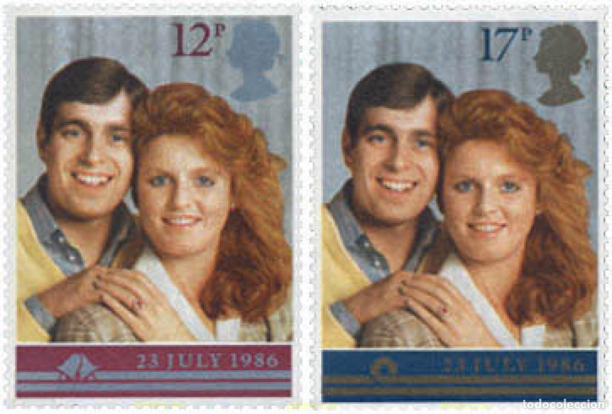 Sellos: 134892 MNH GRAN BRETA&Ntilde;A 1986 BODA DEL PRINCIPE ANDRES Y MISS SARAH FERGUSON