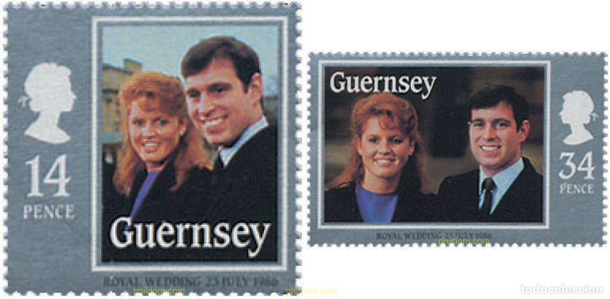 Sellos: 134903 MNH GUERNSEY 1986 BODA DEL PRINCIPE ANDRES Y MISS SARAH FERGUSON