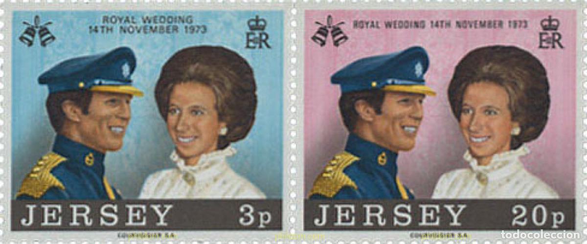 Sellos: 134899 MNH JERSEY 1973 BODA DE LA PRINCESA ANA Y EL CAPITAN MARK PHILLIPS