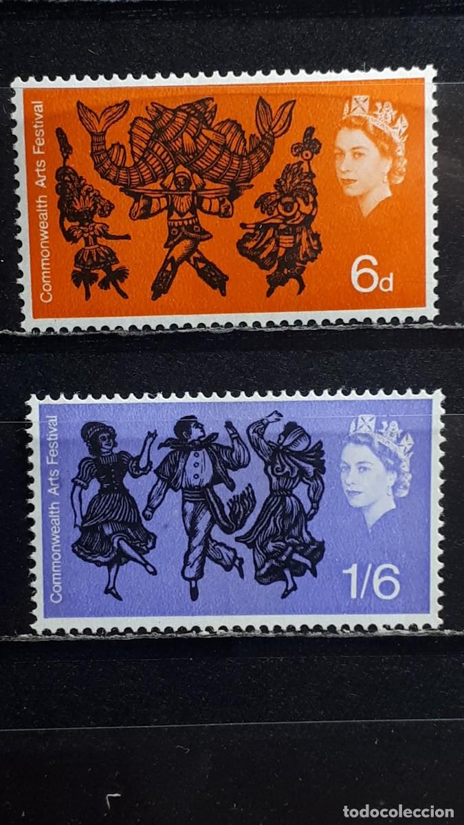 Sellos: GRAN BRETA&Ntilde;A. A&Ntilde;O 1965. **. YVERT 493/4