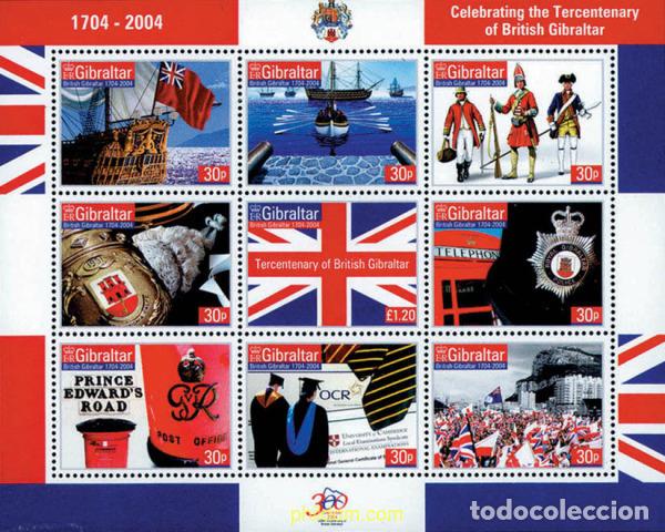 Sellos: 139582 MNH GIBRALTAR 2004 300 ANIVERSARIO DE LA COLONIA BRITANICA DE GIBRALTAR