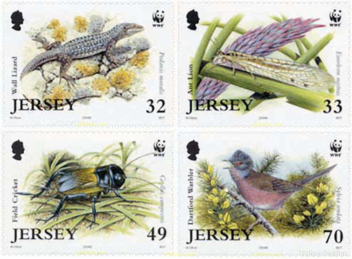 Sellos: 139574 MNH JERSEY 2004 PROTECCION DE LA NATURALEZA. FAUNA DE JERSEY