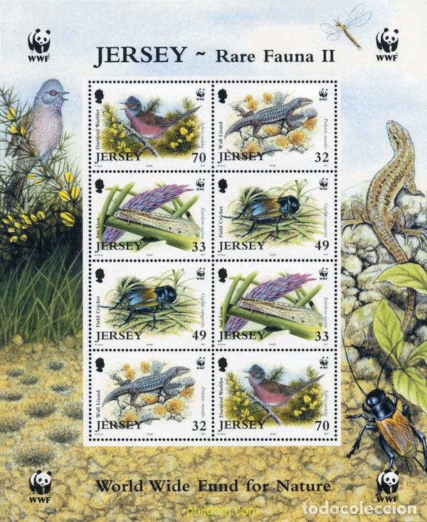 Sellos: 139577 MNH JERSEY 2004 PROTECCION DE LA NATURALEZA. FAUNA DE JERSEY
