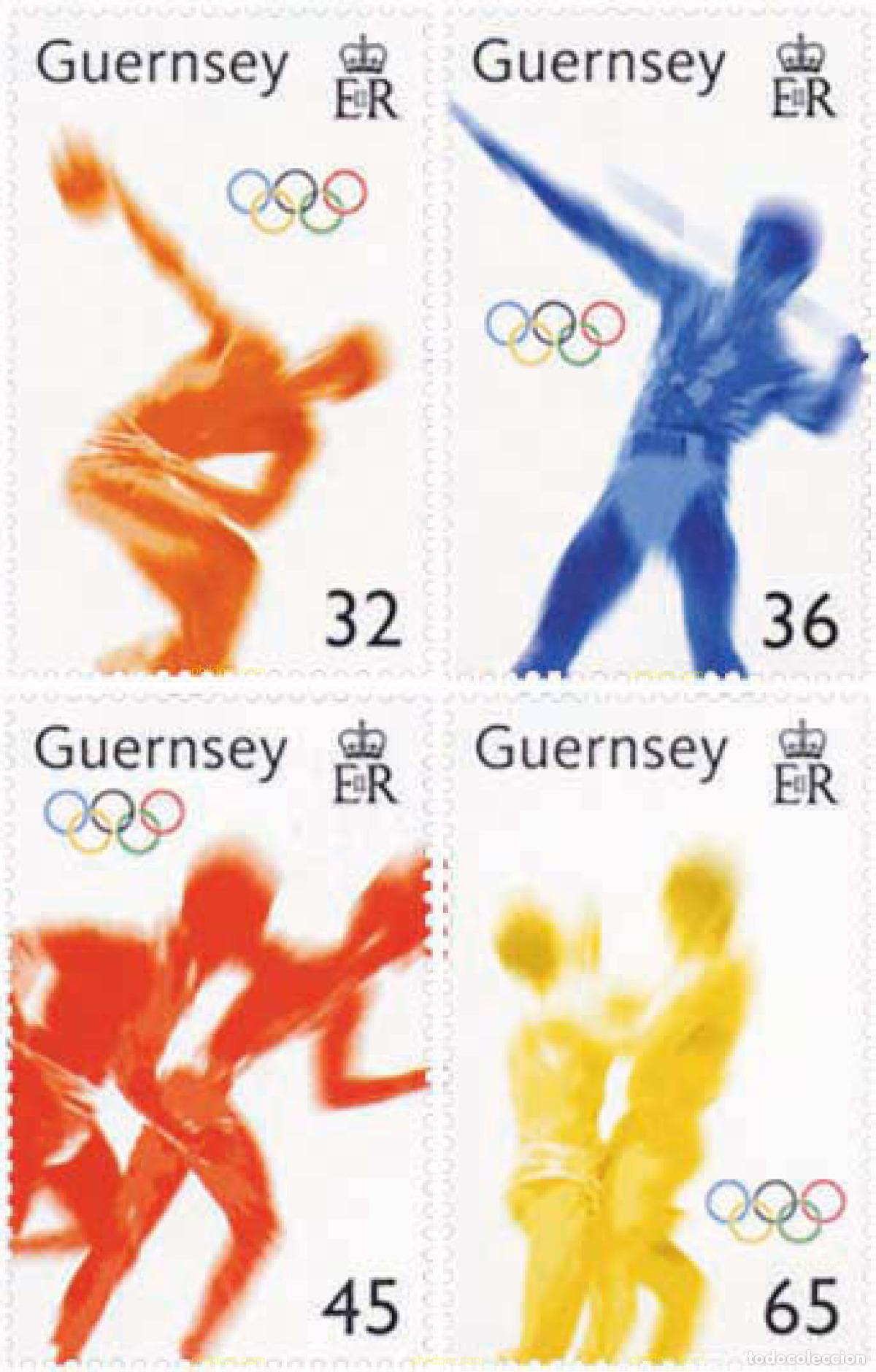 Sellos: 213013 MNH GUERNSEY 2004 28 JUEGOS OLIMPICOS DE VERANO ATENAS 2004